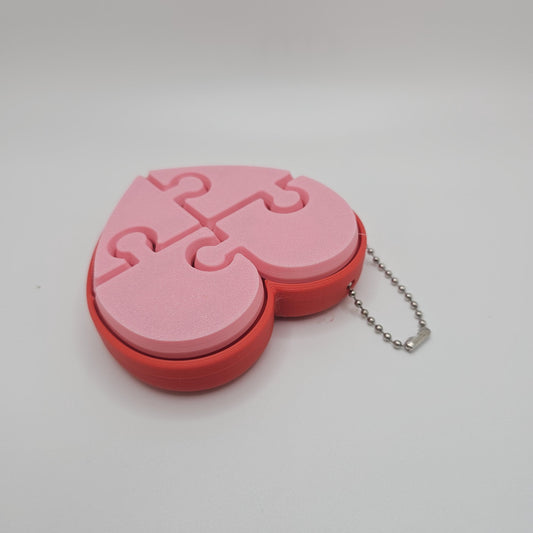 Heart-Shaped Multi-Key Fidget Clicker – Customizable – 4 Keys