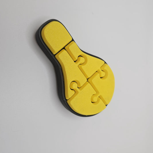 Light Bulb-Shaped Multi-Key Fidget Clicker – Customizable – 5 Keys