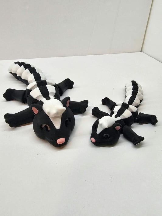 3D Printed Skunk and Trash Can