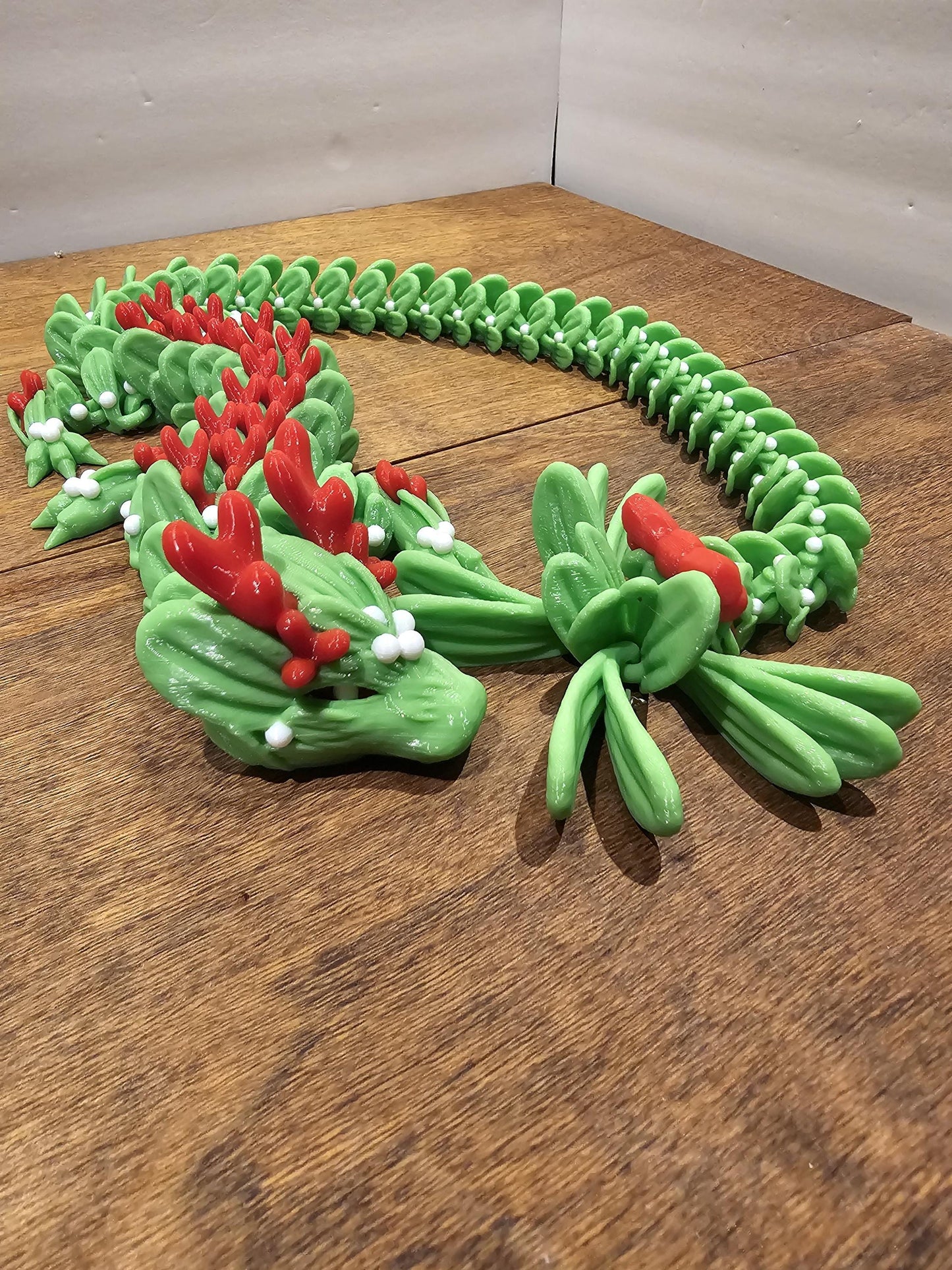 3d Printed Mistletoe Christmas Holiday Dragon