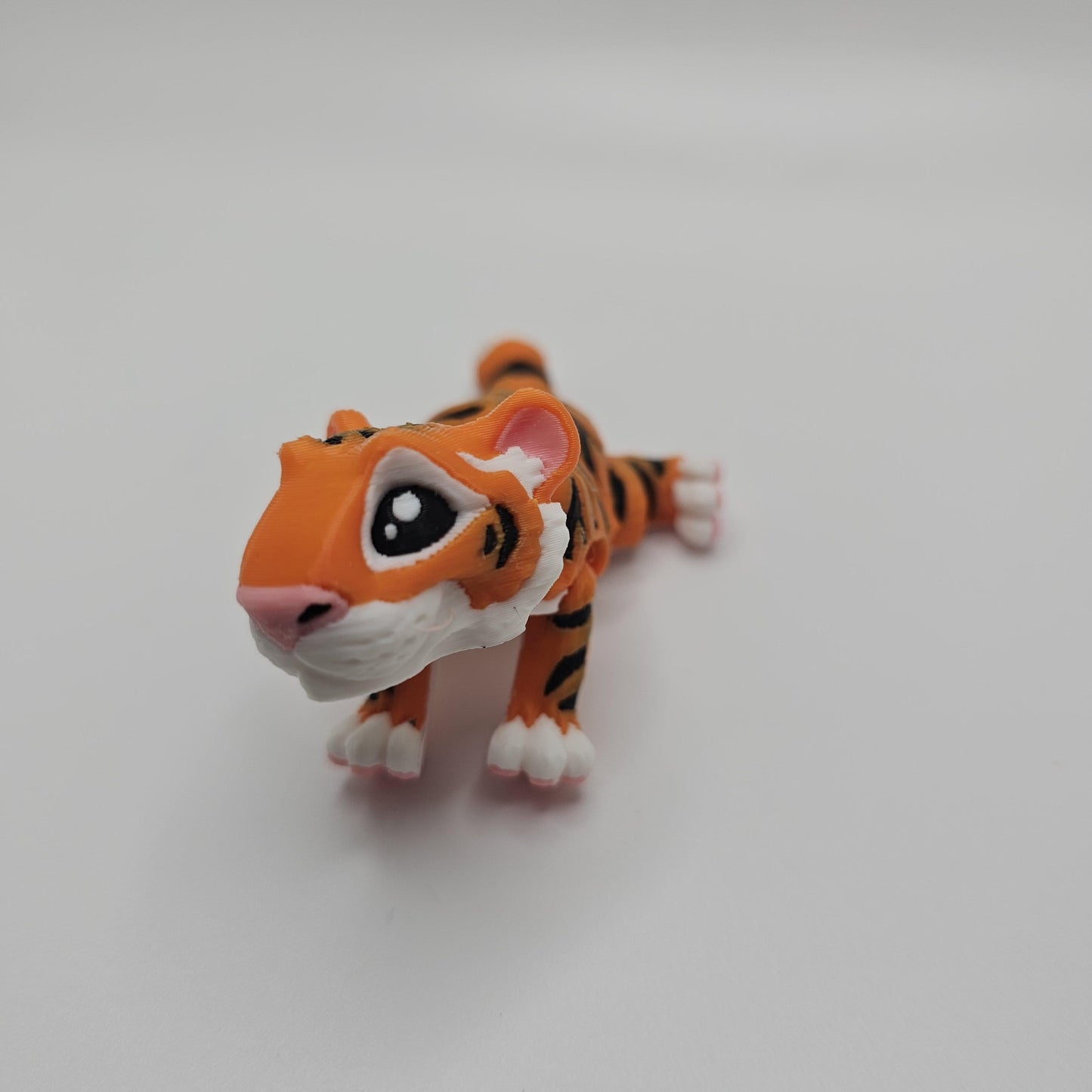 3D Printed Cute Flexi Tiger ā Articulated & Fun!