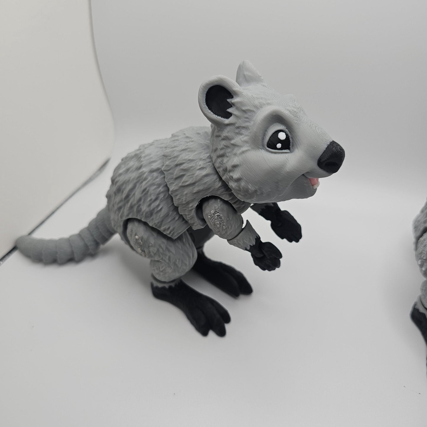 3D Printed Articulated Quokka / Koala β Designed by MatMireMakes β Custom Fur Colors