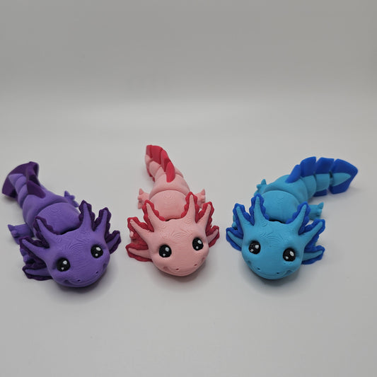 3D Printed Flexi Axolotl: Articulated Fun Toy