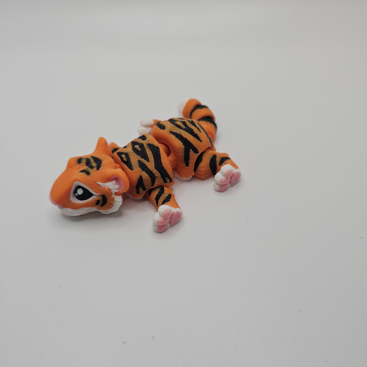 3D Printed Cute Flexi Tiger ā Articulated & Fun!