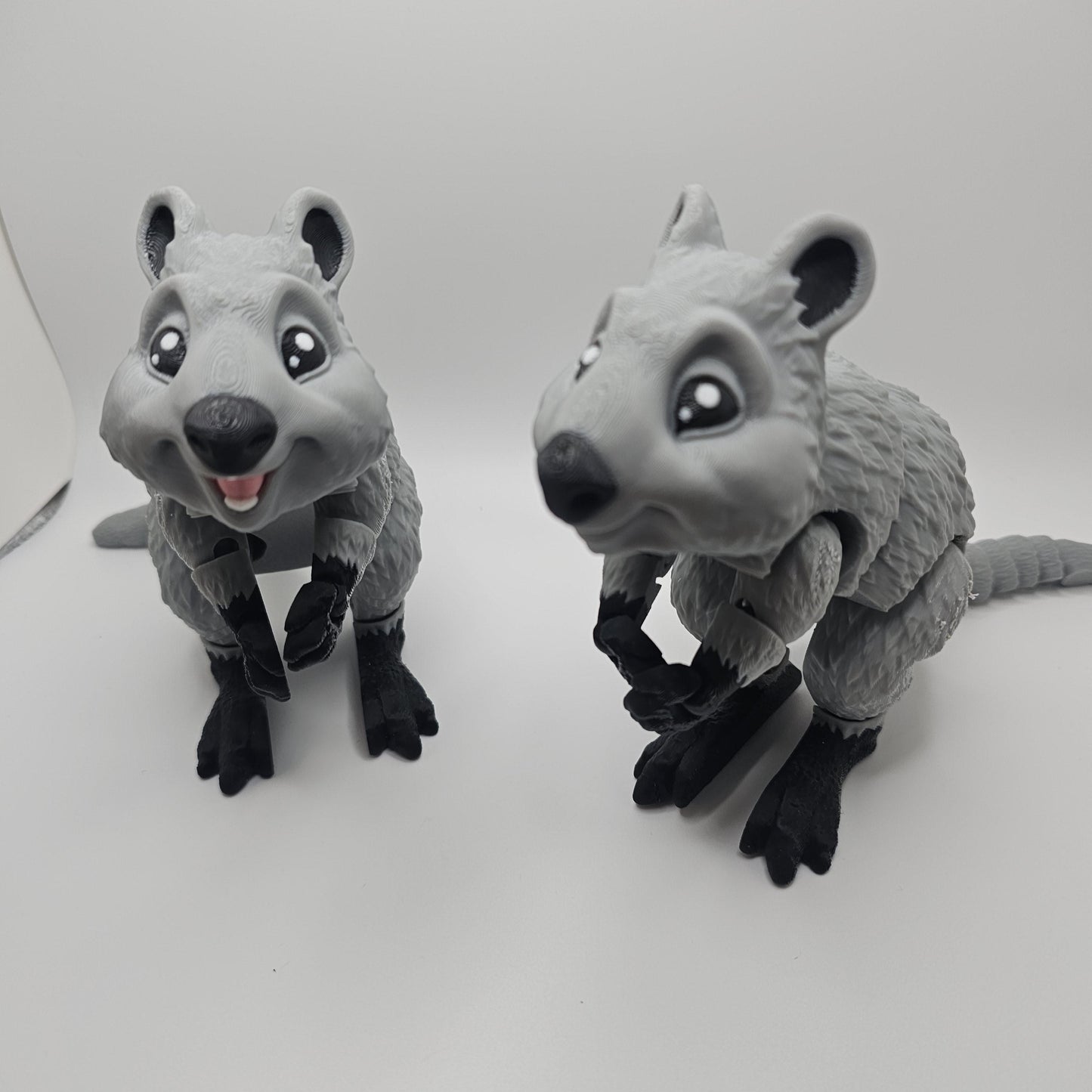 3D Printed Articulated Quokka / Koala β Designed by MatMireMakes β Custom Fur Colors