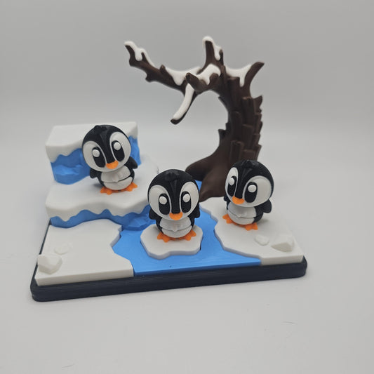 3D Printed Penguin Winter Playset