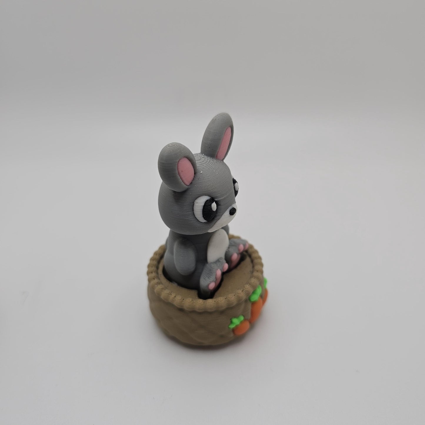 3D Printed Bunny Fidget Clicker – Easter Basket Toy