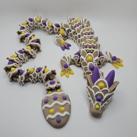 3D Printed Easter Cookie Dragon – Custom Colors & Sizes