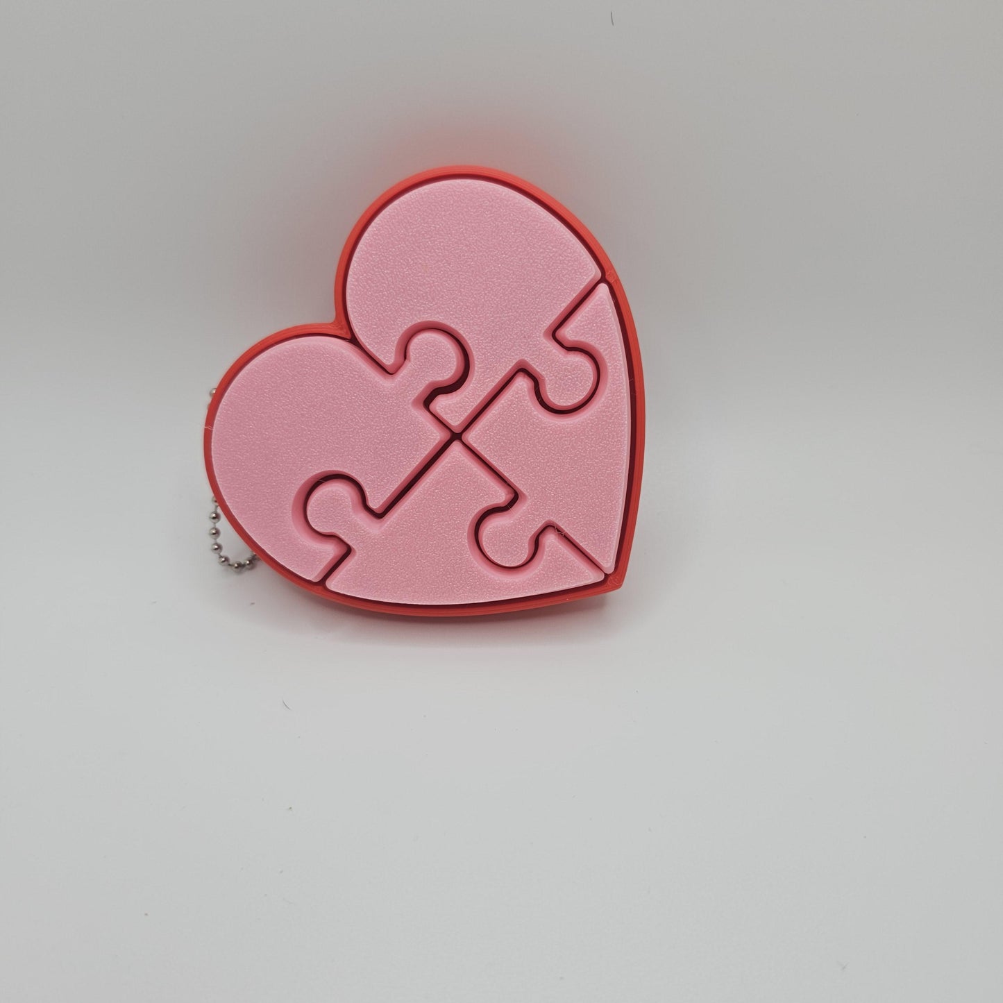 Heart-Shaped Multi-Key Fidget Clicker – Customizable – 4 Keys