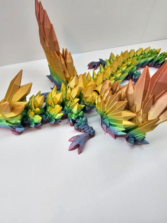 Articulating Crystal Gem Dragon With Wings