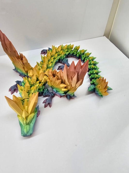 Articulating Crystal Gem Dragon With Wings