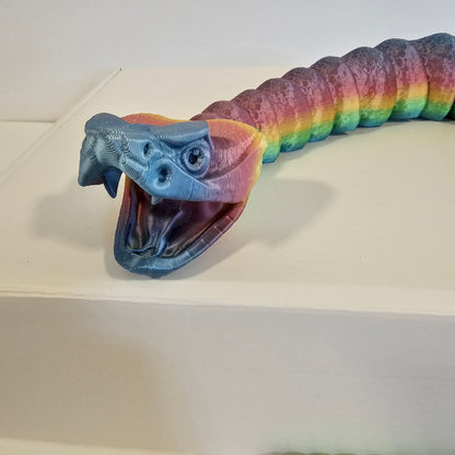 Articulated Flexi Rattlesnake With Working Rattle