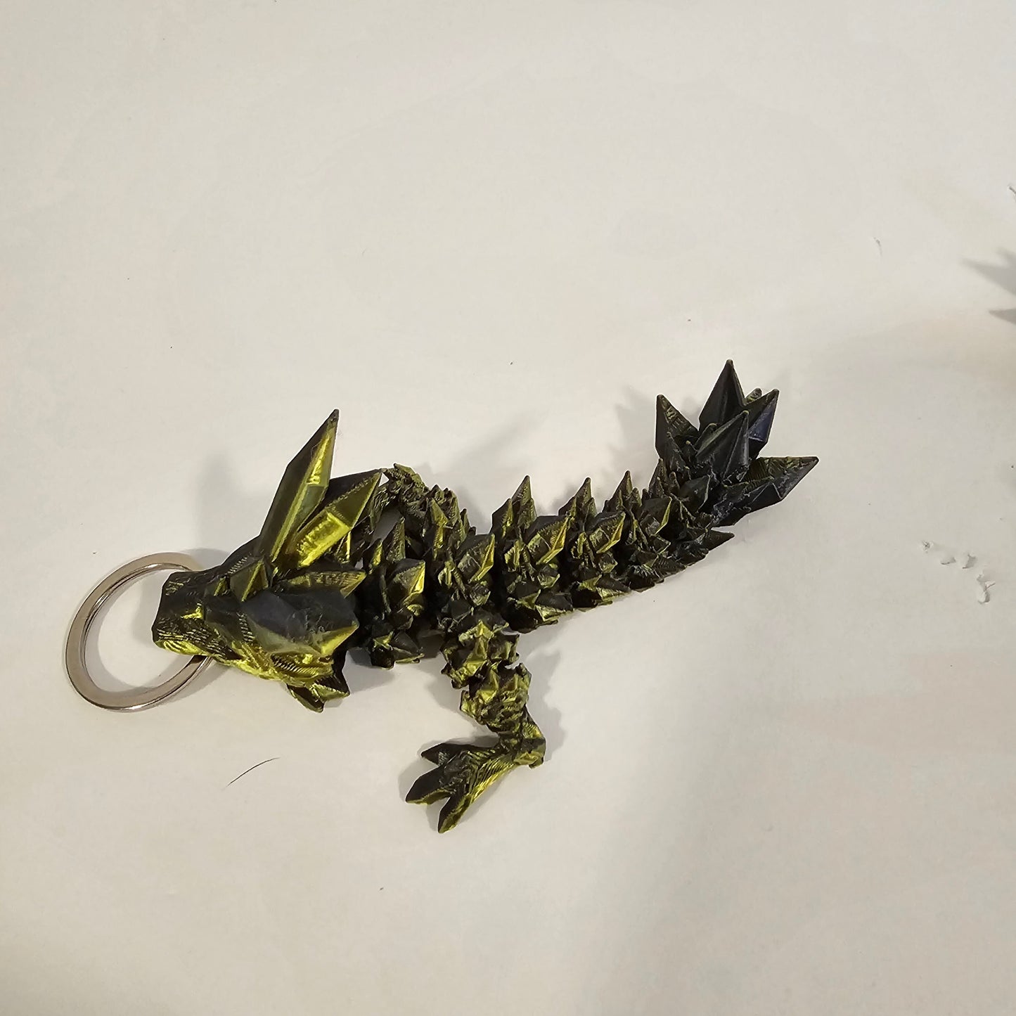 Articulated Baby Crystal Dragon Key Chain