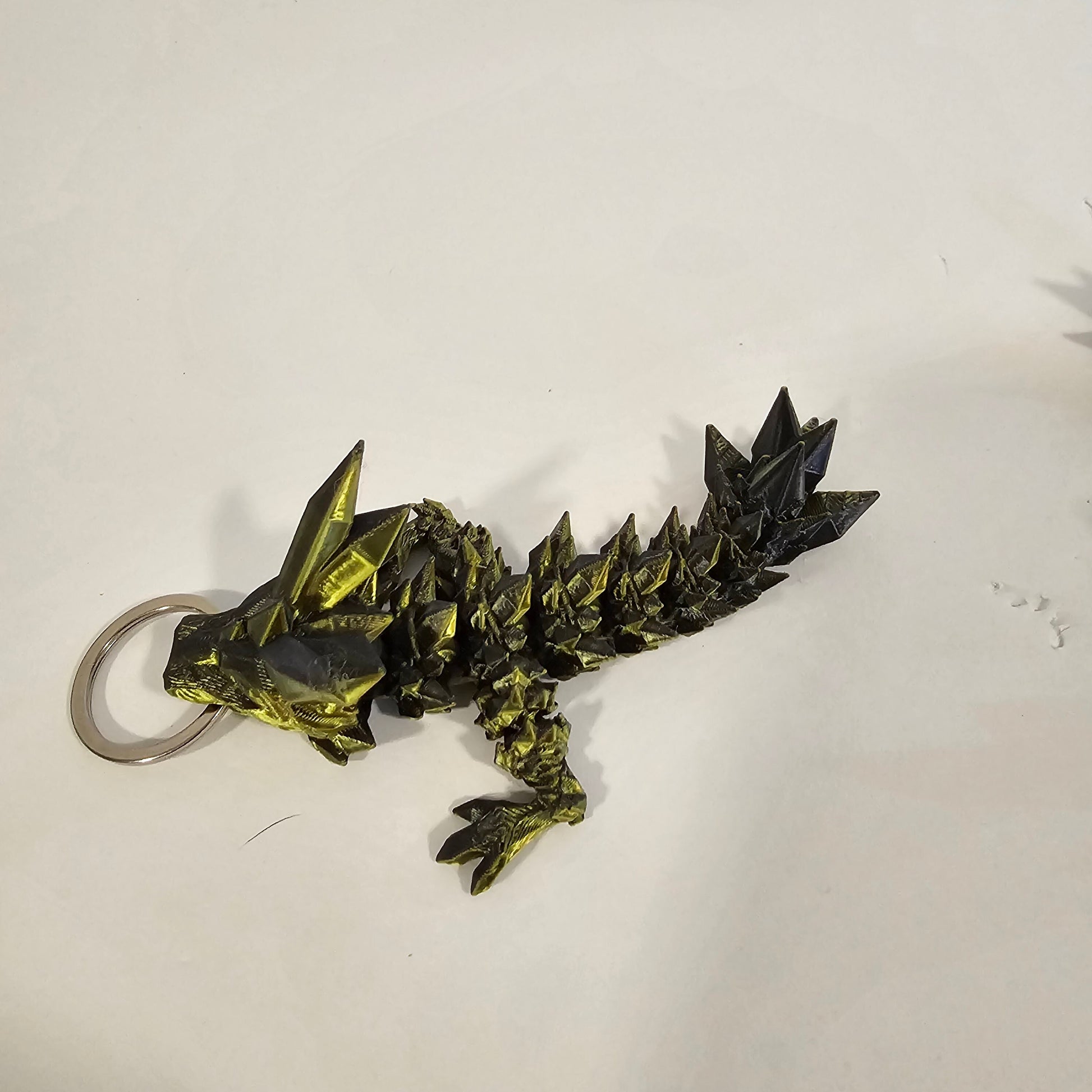 Articulated Baby Crystal Dragon Key Chain