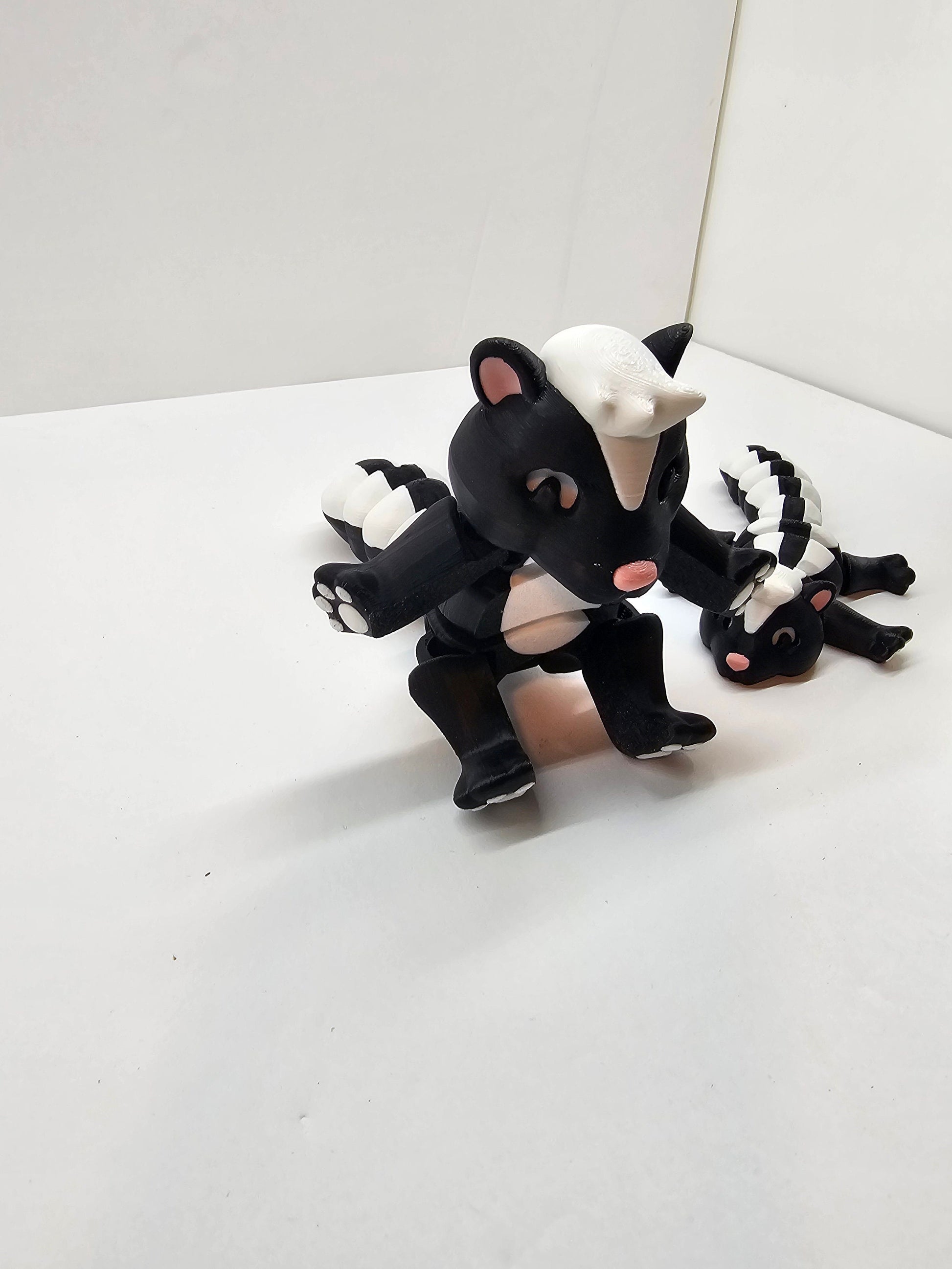 3D Printed Skunk and Trash Can