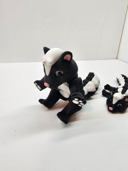 3D Printed Skunk and Trash Can