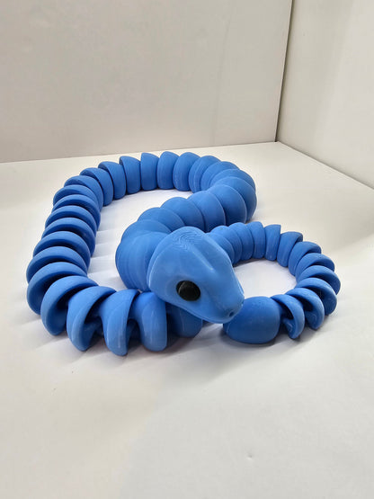 Flexi 3D Printed Snake: 29-Inch PLA Plastic Toy
