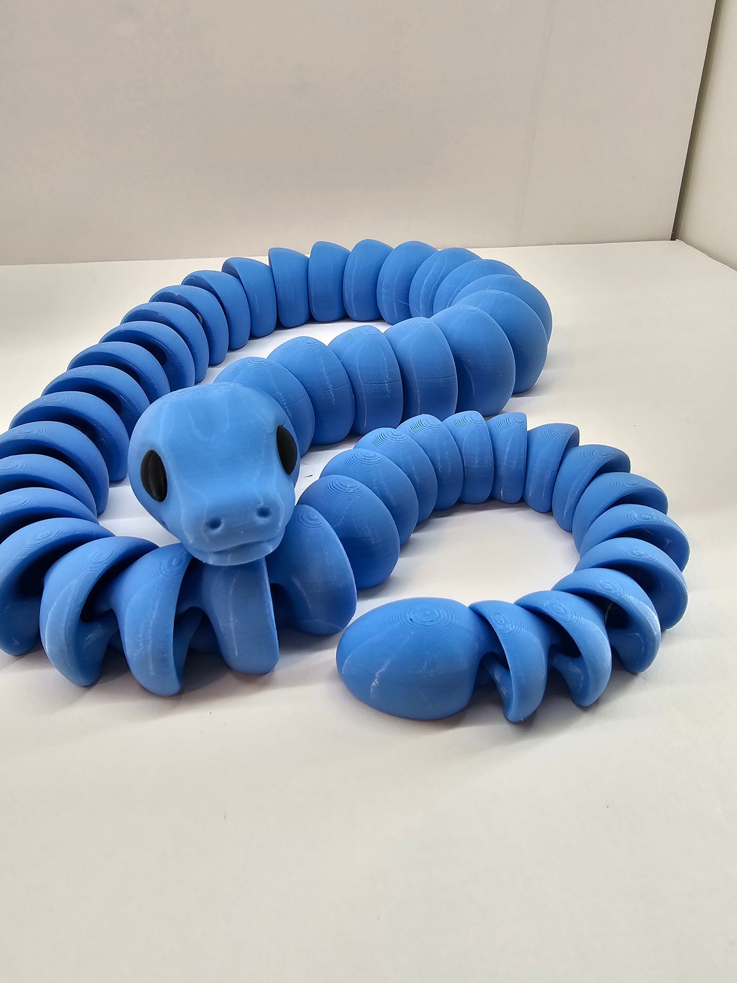 Flexi 3D Printed Snake: 29-Inch PLA Plastic Toy