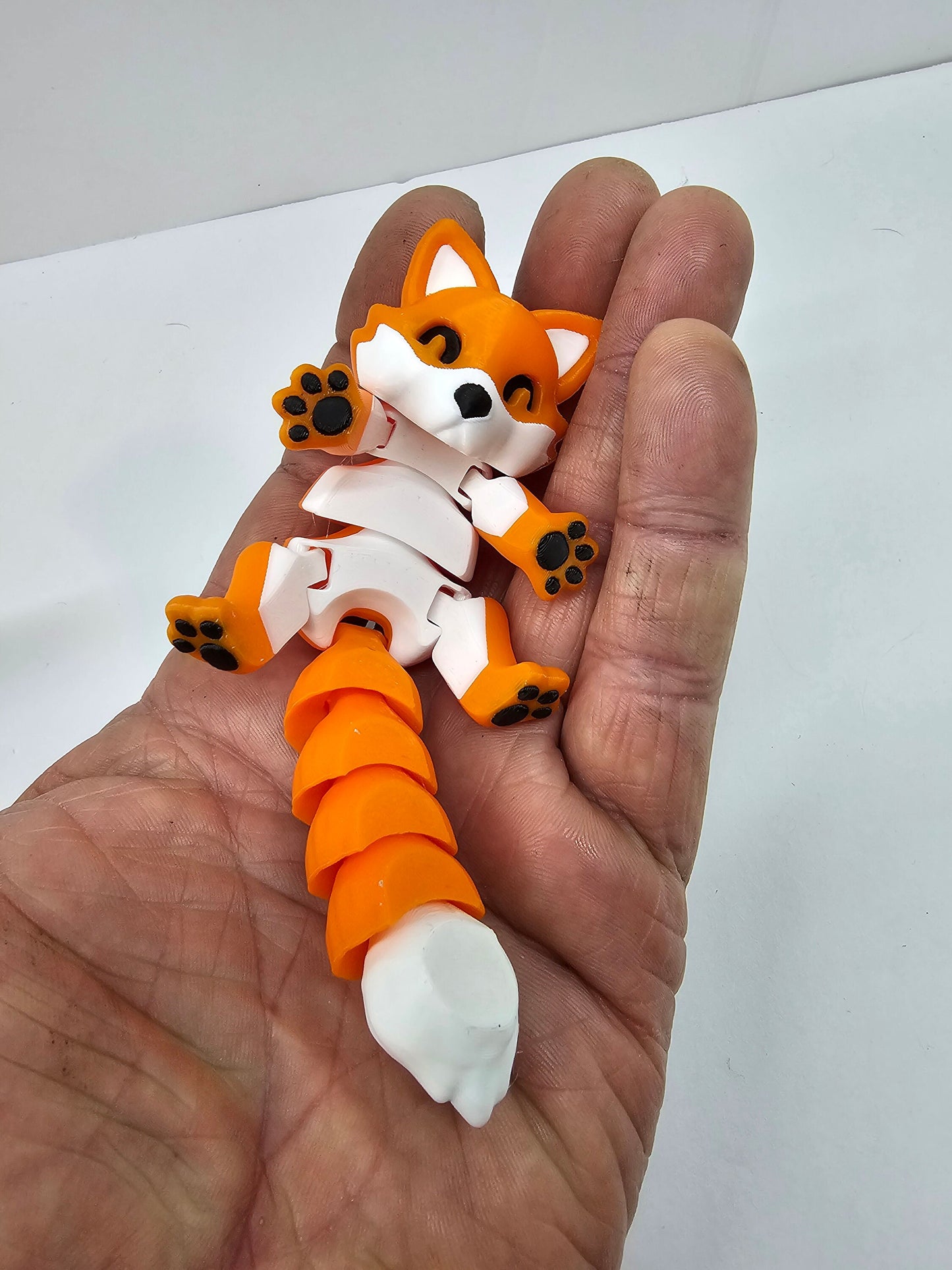Articulated Fox: 3D Printed Baby Fox Figurine