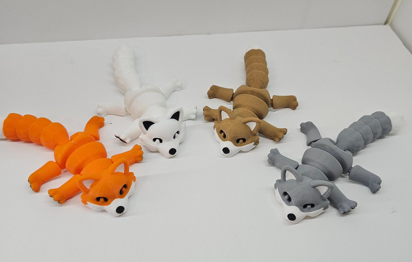 Articulated Fox: 3D Printed Baby Fox Figurine