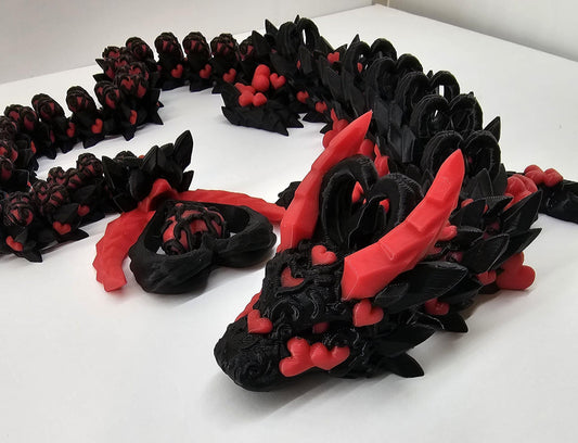 Articulated Dark Heart Dragon Two Color