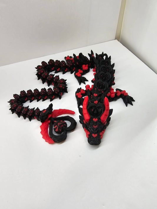 Articulated Dark Heart Dragon Two Color