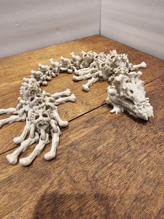 3d Printed Hollow Skull Bone Dragon