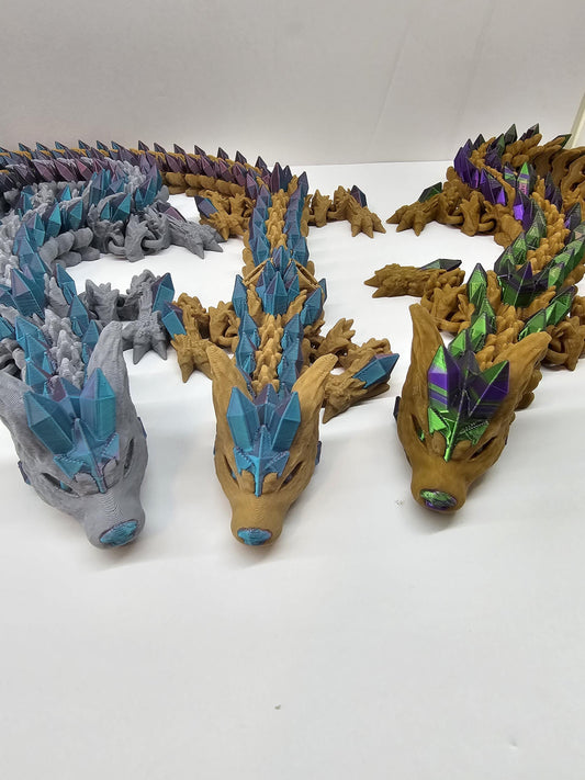 3d Printed Wolf Crystal Dragon