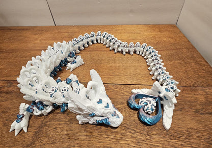 Light Heart Feather Dragon 3D Printed