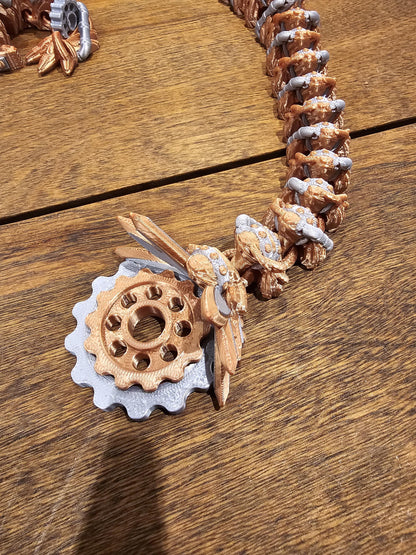 Articulated Steampunk Dragon Two Color