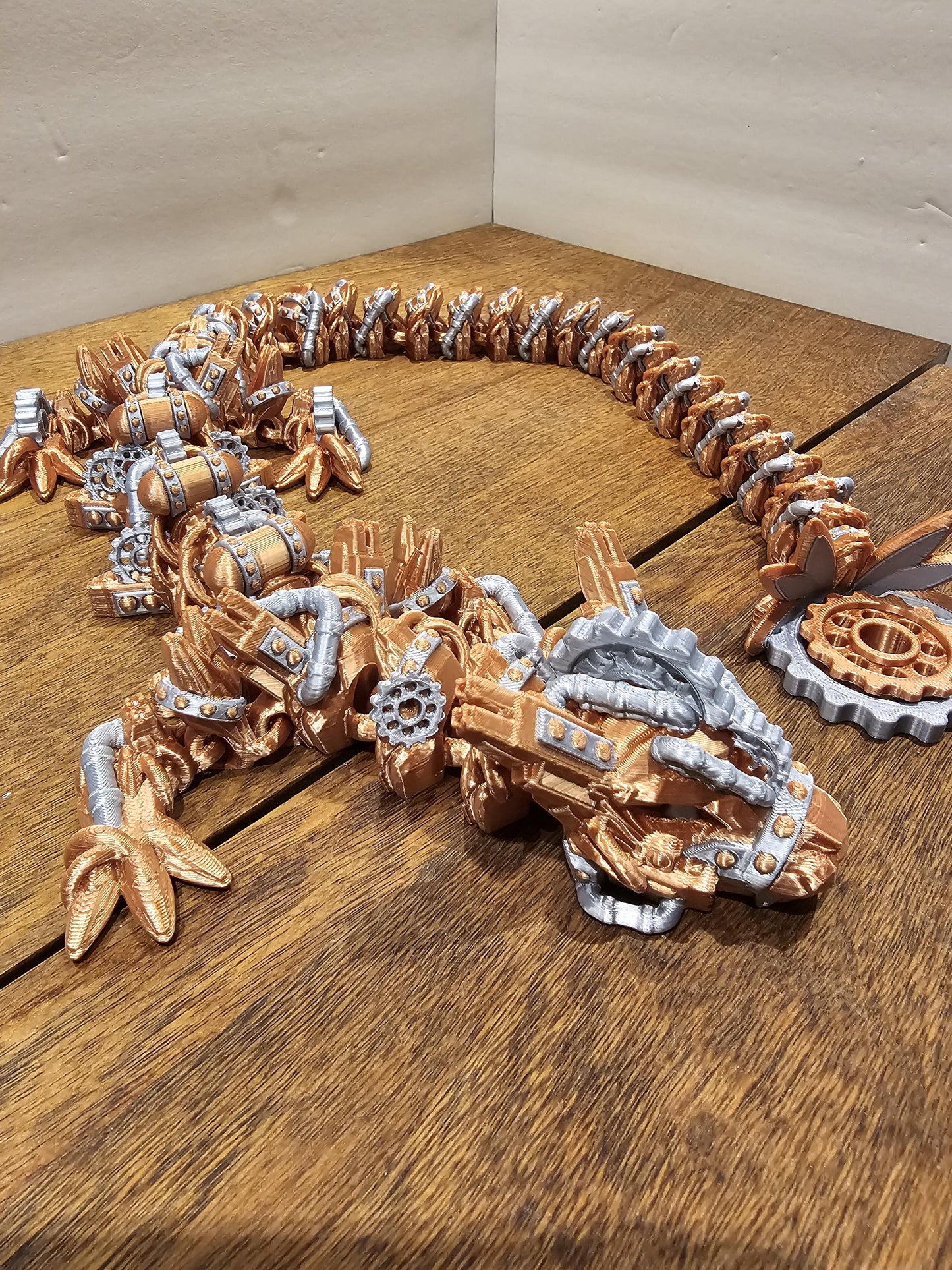 Articulated Steampunk Dragon Two Color