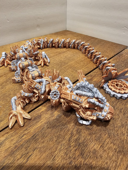 Articulated Steampunk Dragon Two Color