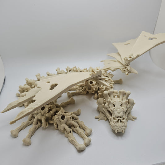 3d Printed Hollow Skull Bone Dragon