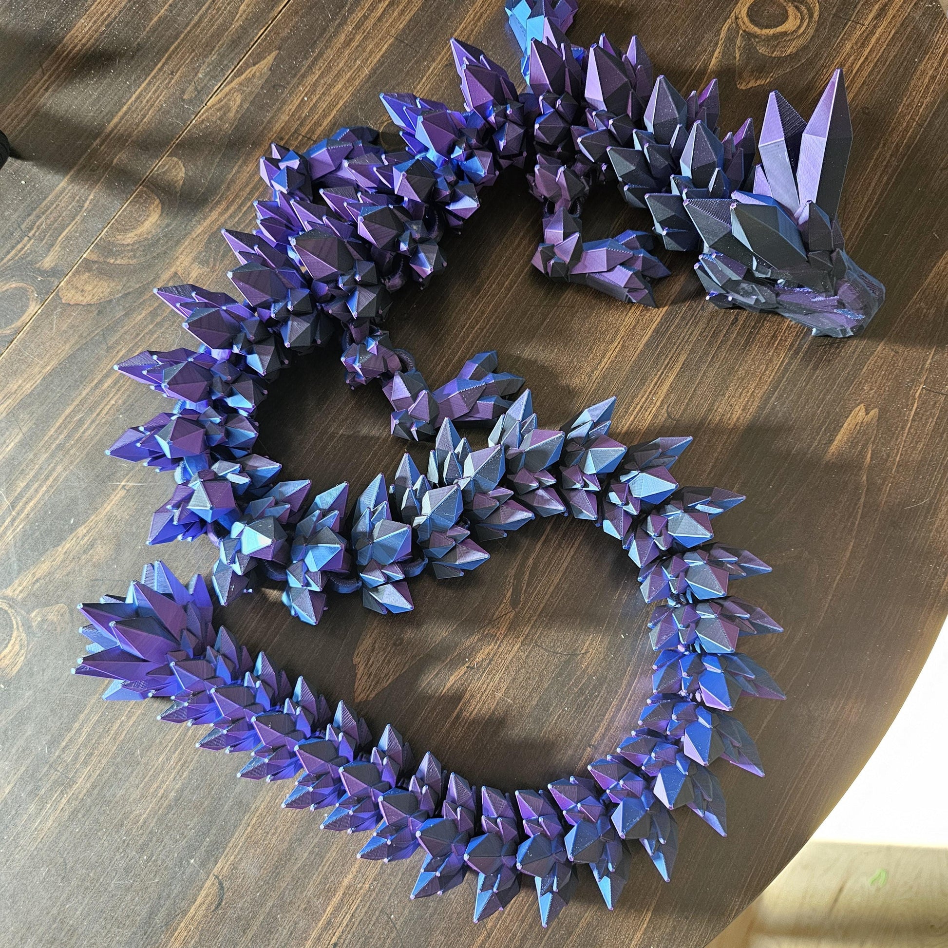 Giant 4ft and 6ft Crystal Dragon 3D Printed XL Gem Dragon