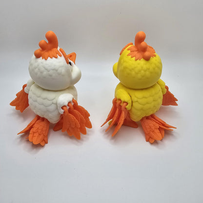 3D Printed Chicken, Adorable Chick Figurine