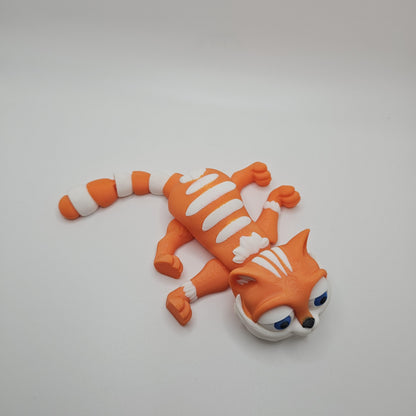 Adorable 3D Printed Kitten: Flexible Posable Cat Figurine