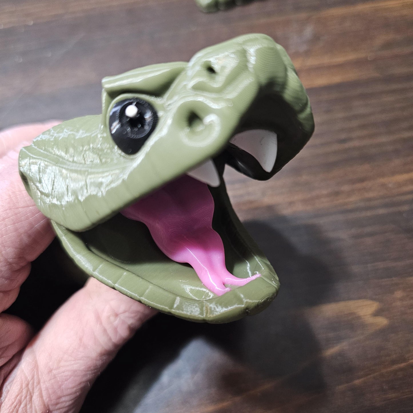 45-Inch Giant 3D-Printed Rattlesnake – Realistic & Flexible with Working Rattle