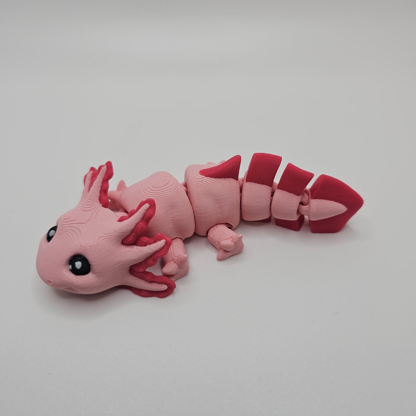 3D Printed Cute Flexi Axolotl – Articulated & Fun!
