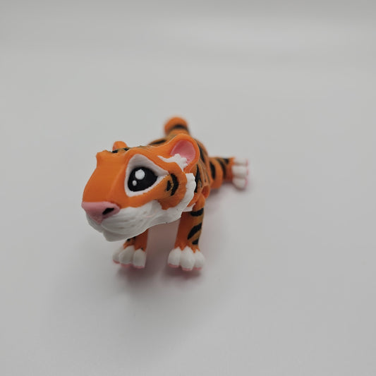 3D Printed Flexi Tiger: Articulated Animal Figurine