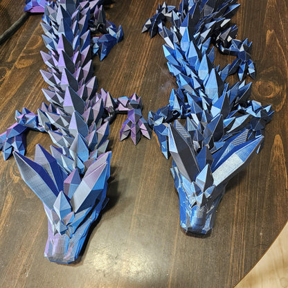 Giant 4ft Crystal Dragon 3D Printed XL Gem Dragon