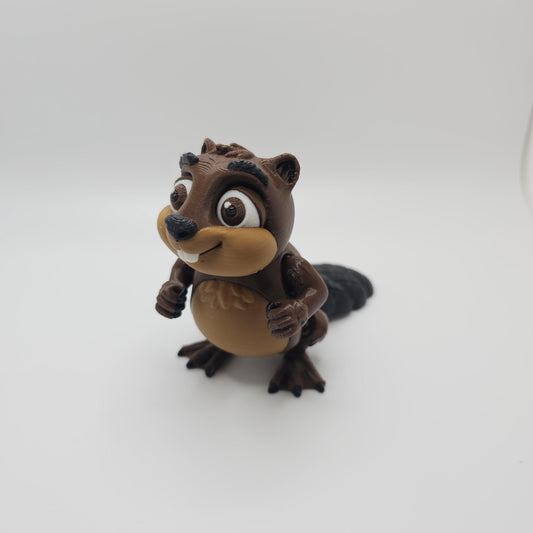 3D Printed Flexi Beaver: Articulated Desk Companion