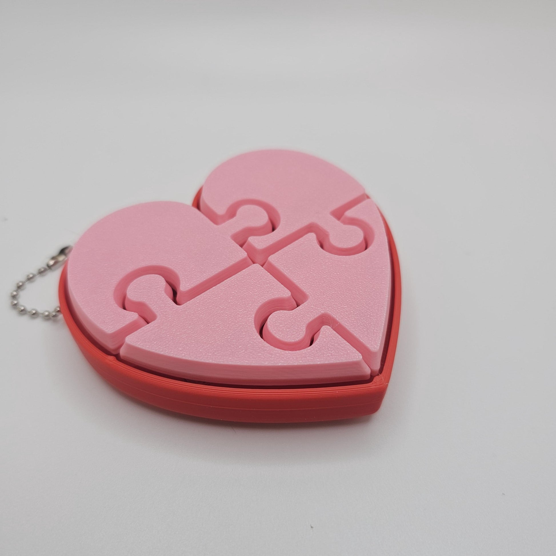 Heart-Shaped Multi-Key Fidget Clicker – Customizable – 4 Keys