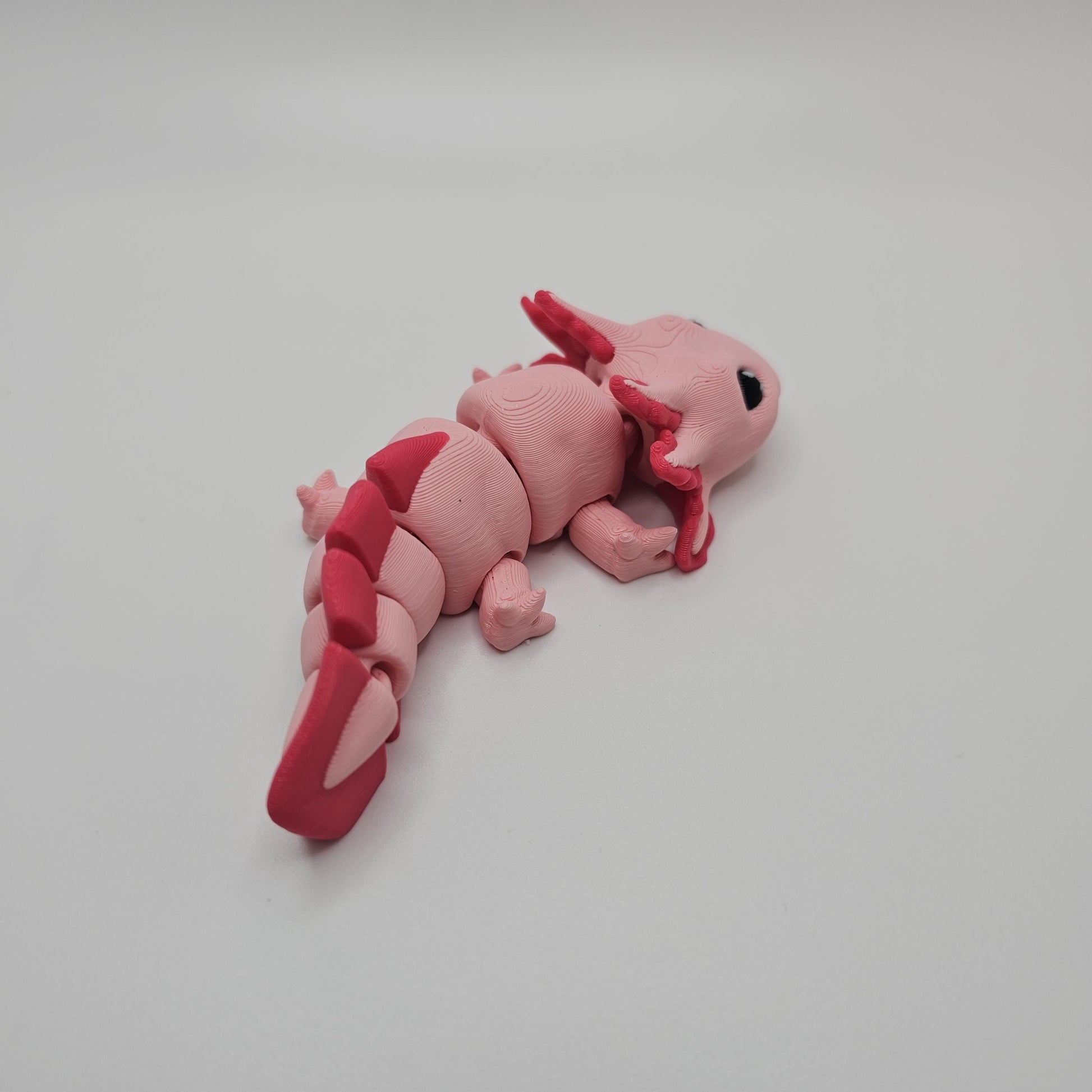 3D Printed Cute Flexi Axolotl – Articulated & Fun!