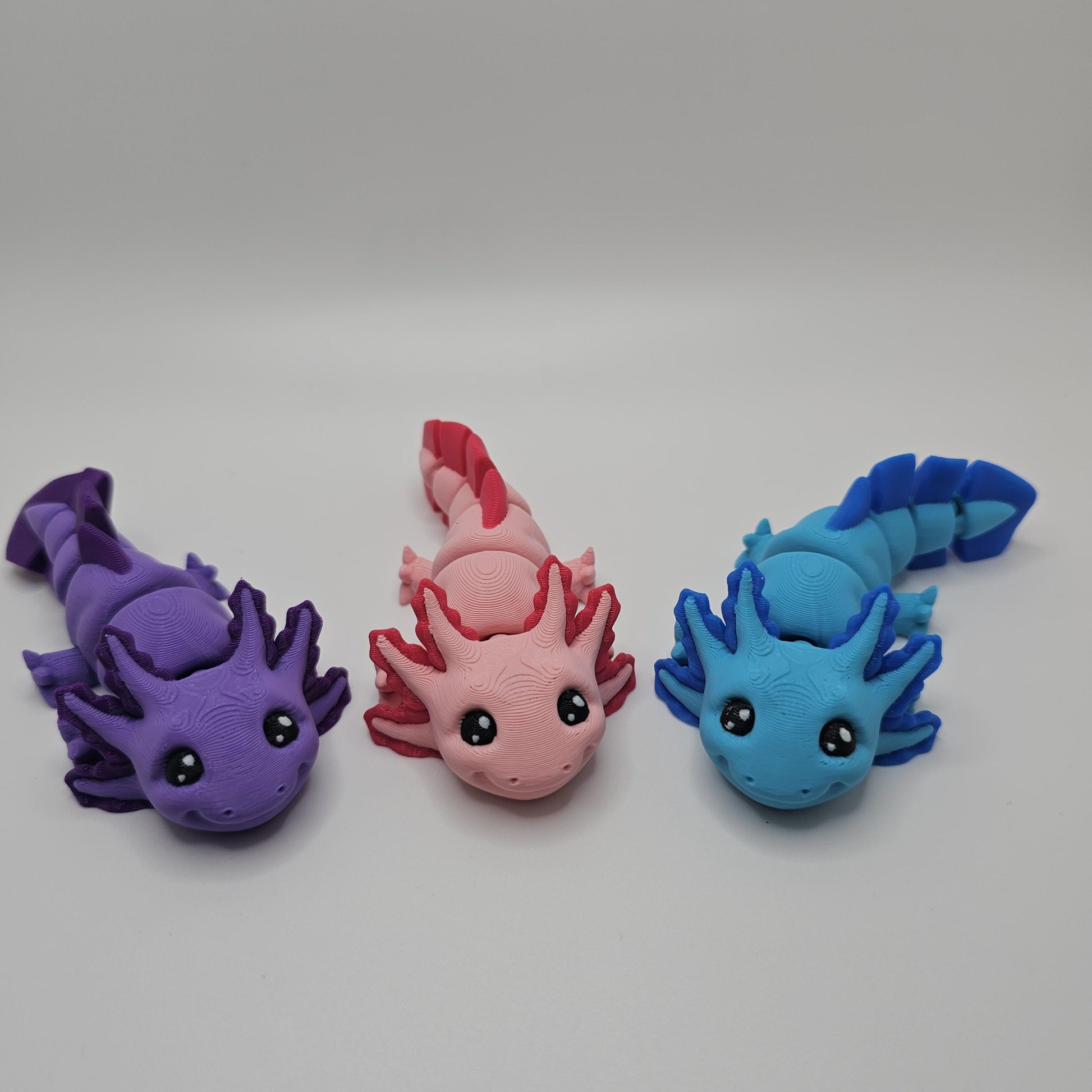 3D Printed Cute Flexi Axolotl – Articulated & Fun!