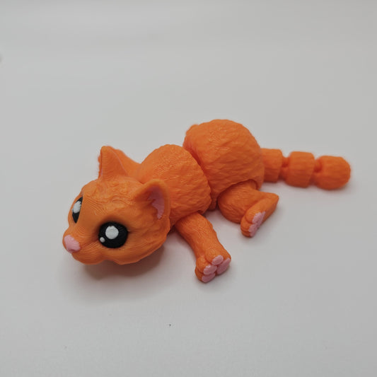 3D Printed Flexi Kitten: Articulated Cat Toy