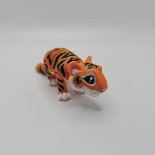 3D Printed Flexi Tiger: Articulated Animal Figurine