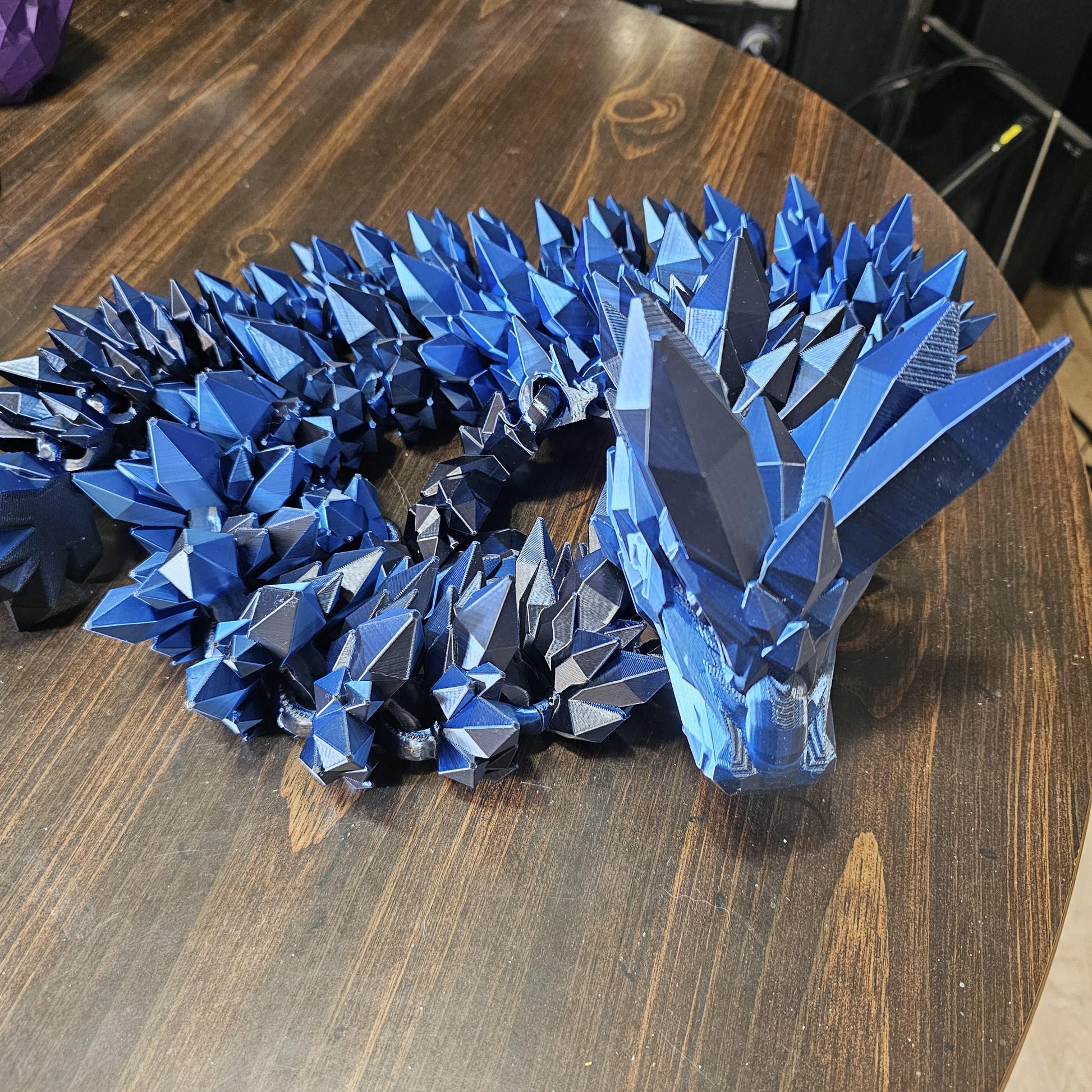 Giant 4ft and 6ft Crystal Dragon 3D Printed XL Gem Dragon