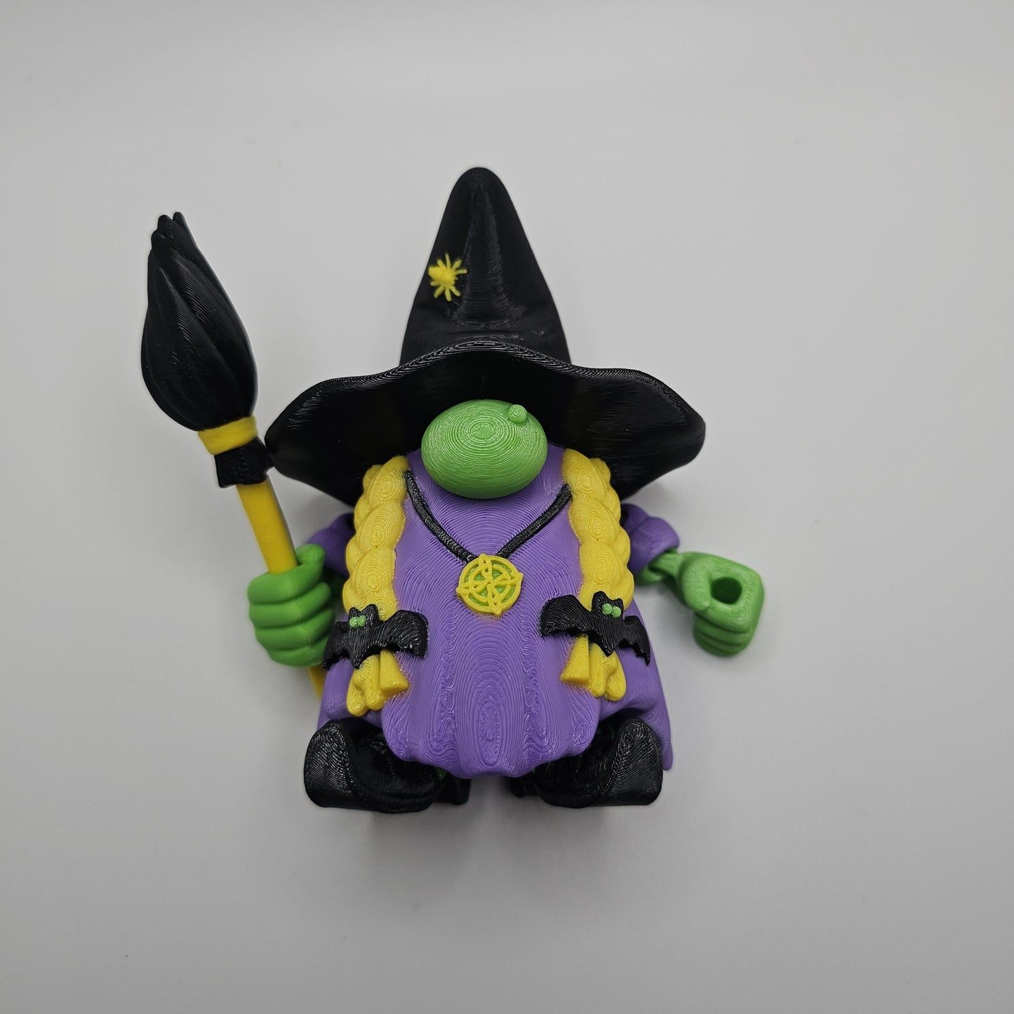 3D Printed Gnome Witch – Spooky & Whimsical Decor!