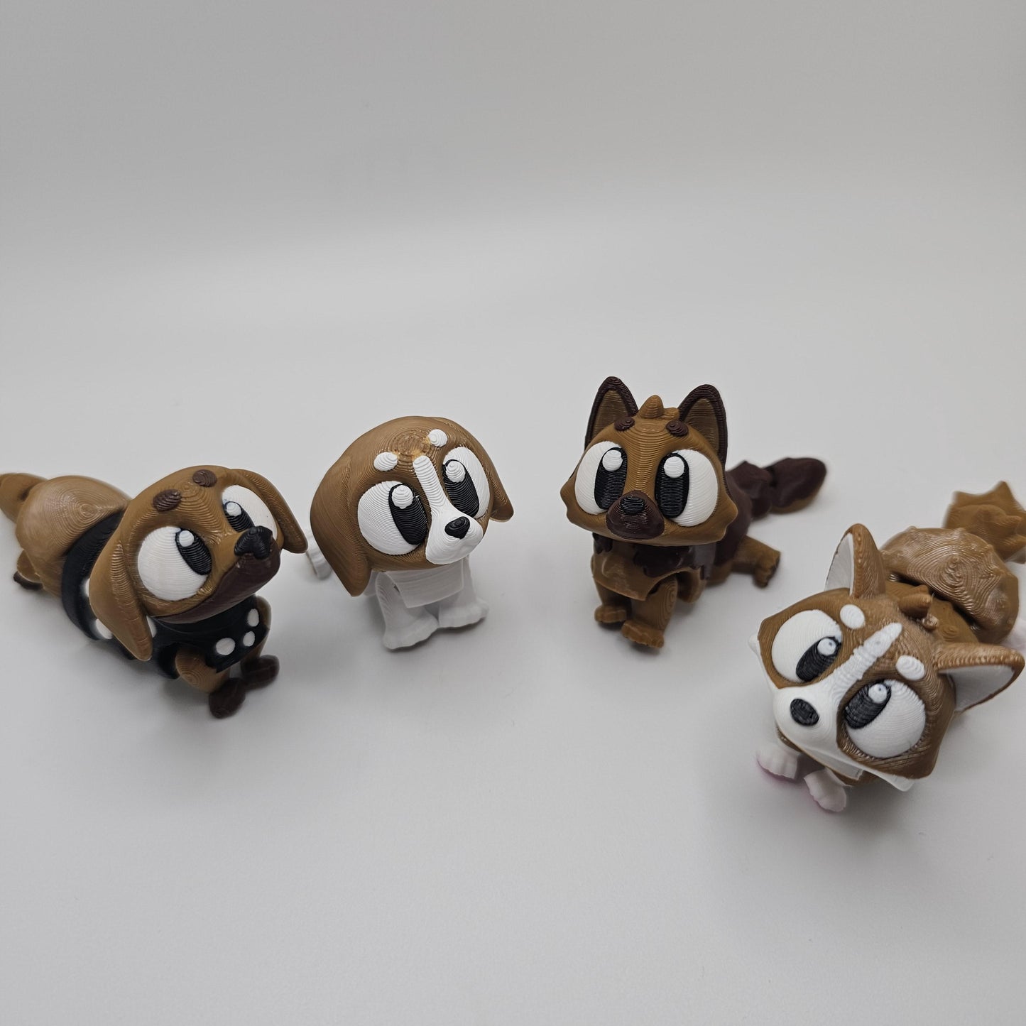 3D Printed Mini Dog Figurine: Adorable Desk Decor