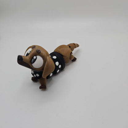 3D Printed Mini Dog Figurine: Adorable Desk Decor